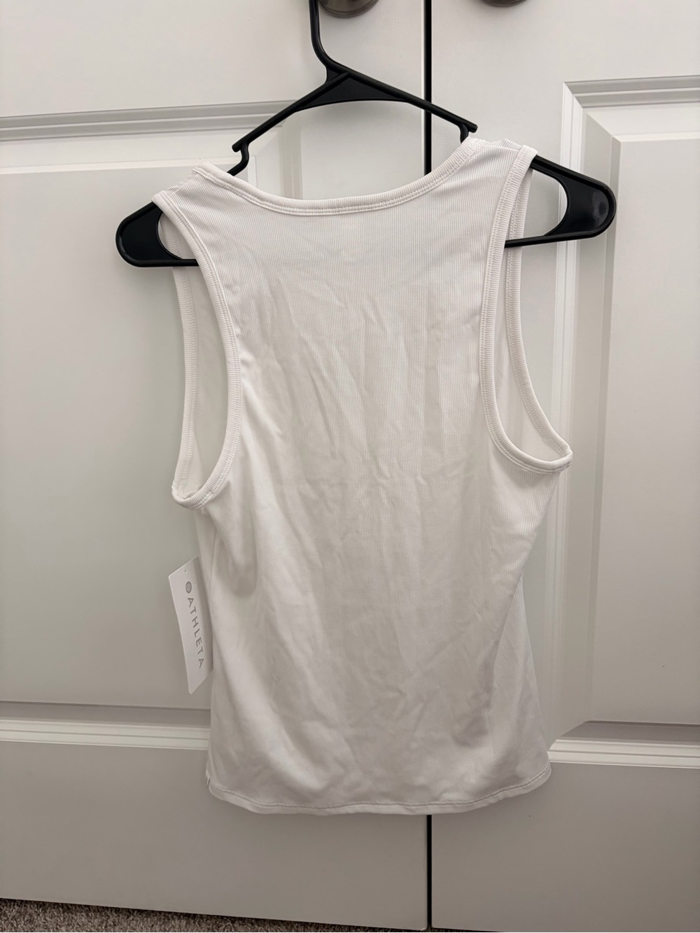 Athleta White Racerback Performance Tank